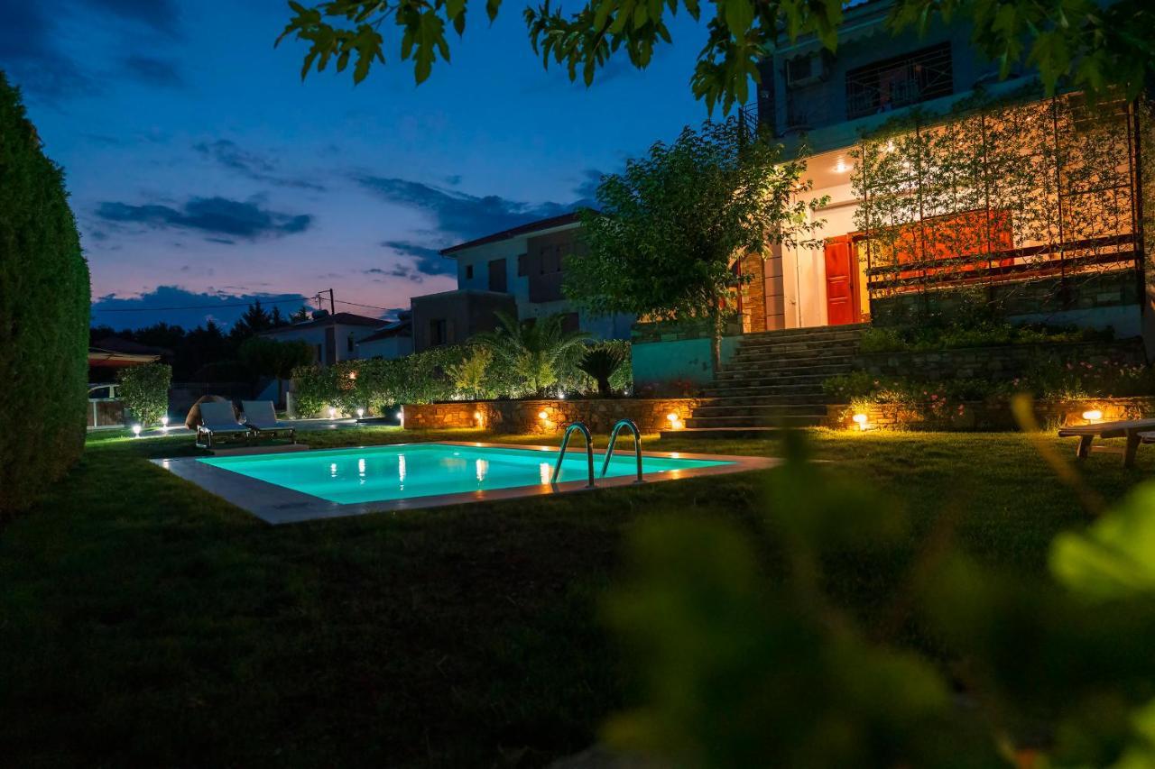Вілла Chariklia'S House With Private Pool Kato Lekhonia Екстер'єр фото