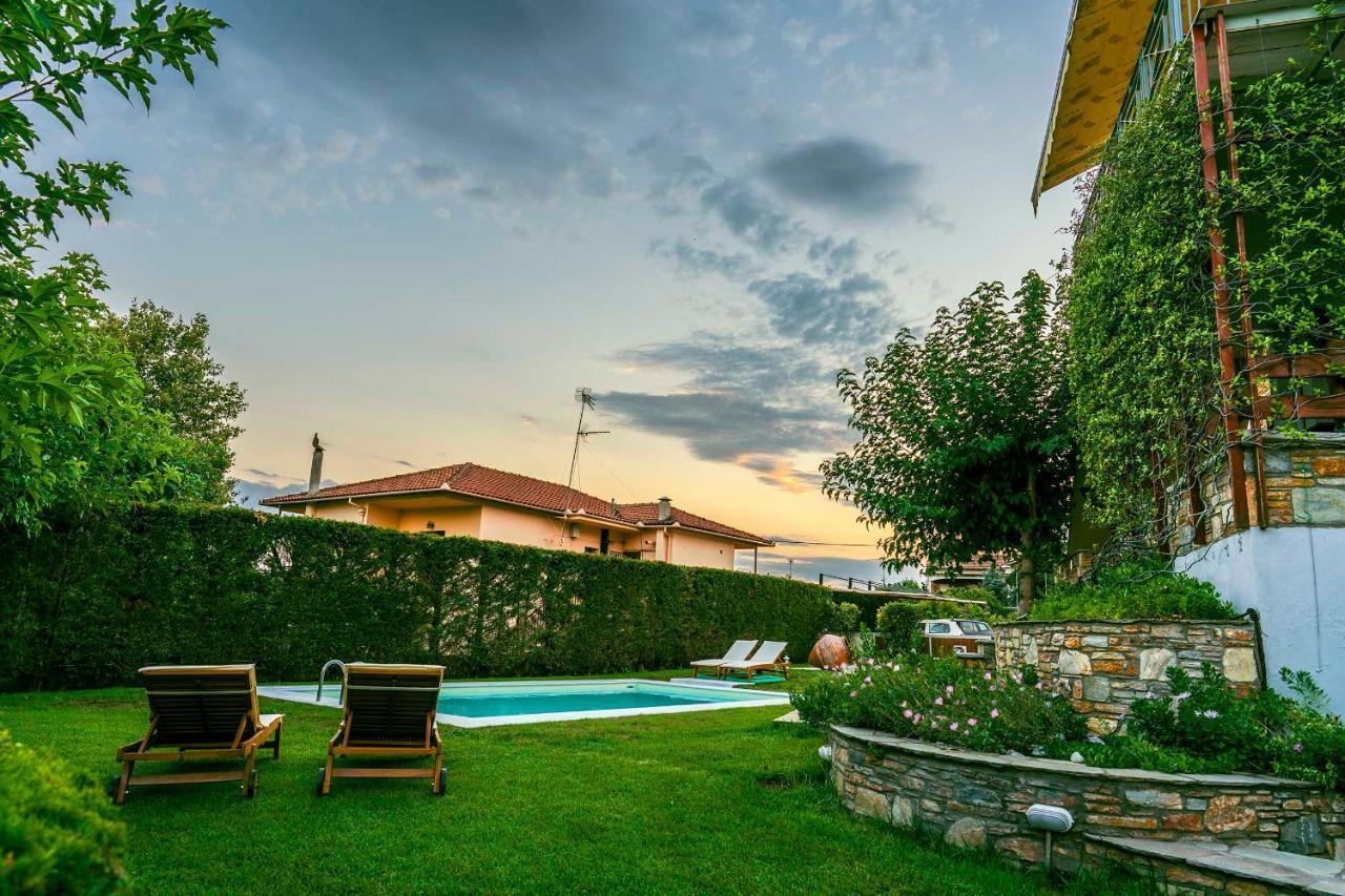 Вілла Chariklia'S House With Private Pool Kato Lekhonia Екстер'єр фото